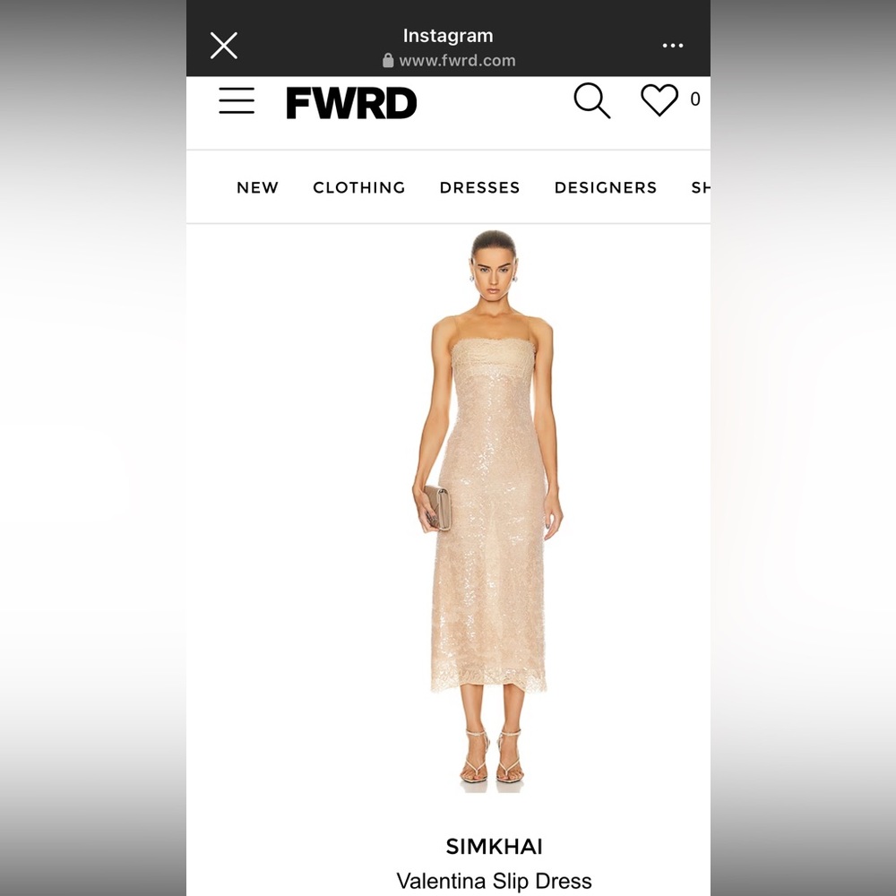 SIMKHAI Valentina slip dress